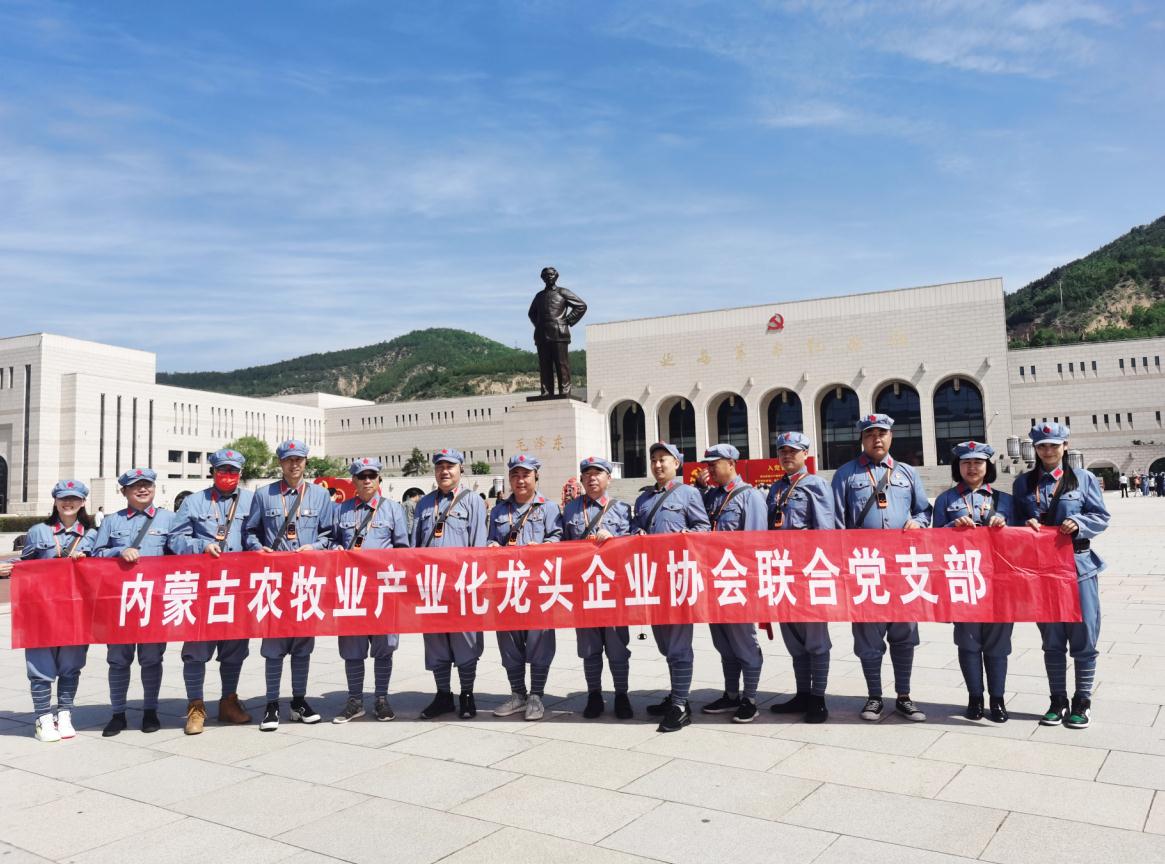 內(nèi)蒙古農(nóng)牧業(yè)產(chǎn)業(yè)化龍頭企業(yè)協(xié)會聯(lián)合黨支部赴延安革命圣地開展“學(xué)黨史、感黨恩、跟黨走”主題黨日活動